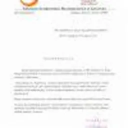 Skan dokumentu z tekstem o usługach rzeczoznawcy budowlanego, widoczne logo firmy w górnej części.