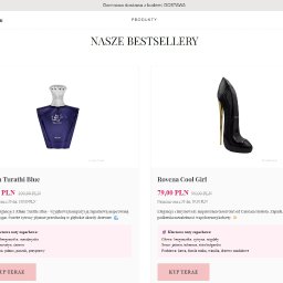 Sklep zrealizowany na naszej platformie.
 https://klonyperfum.pl/