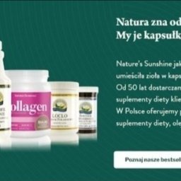 Ziołowe suplementy diety w kapsułkach.