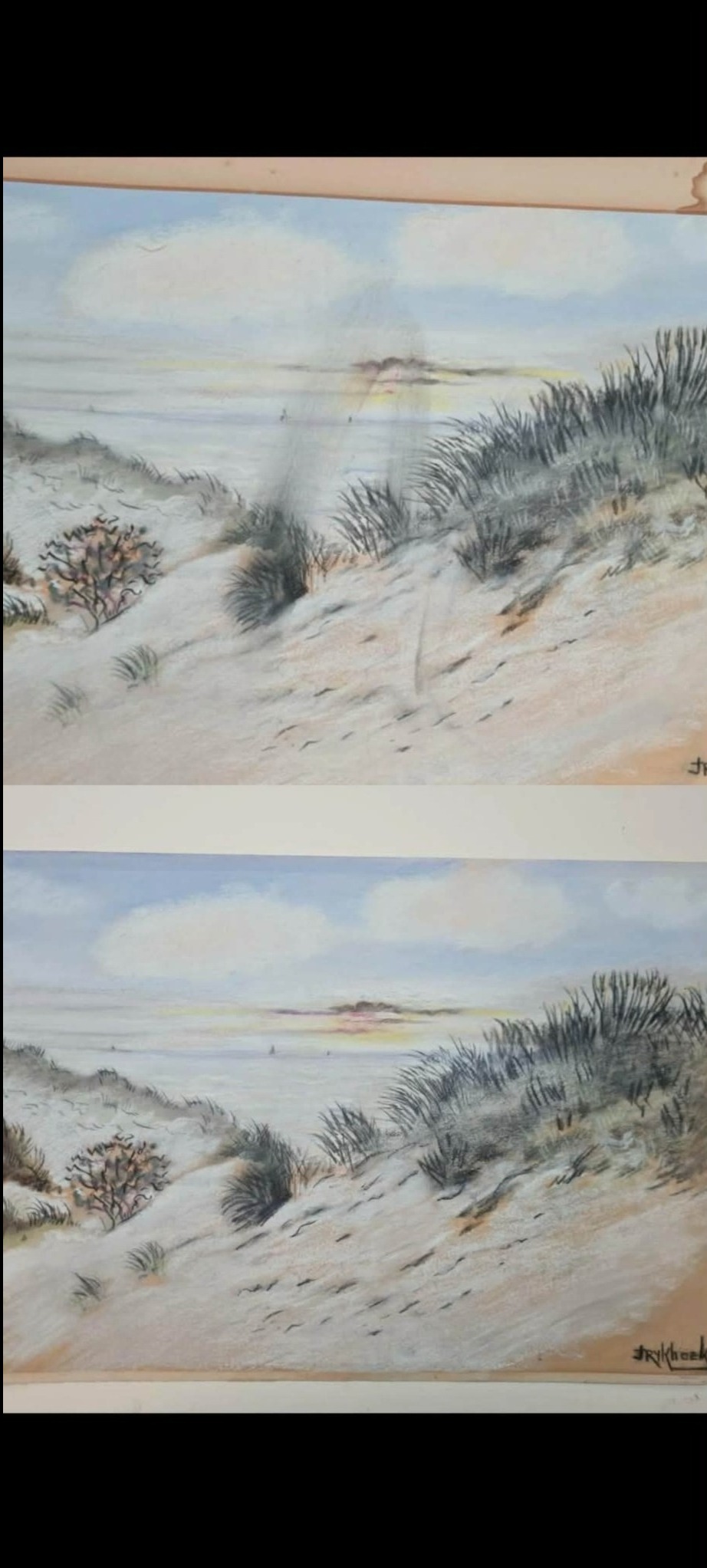 Obiekt przed i po przeprowadzonej konserwacji.