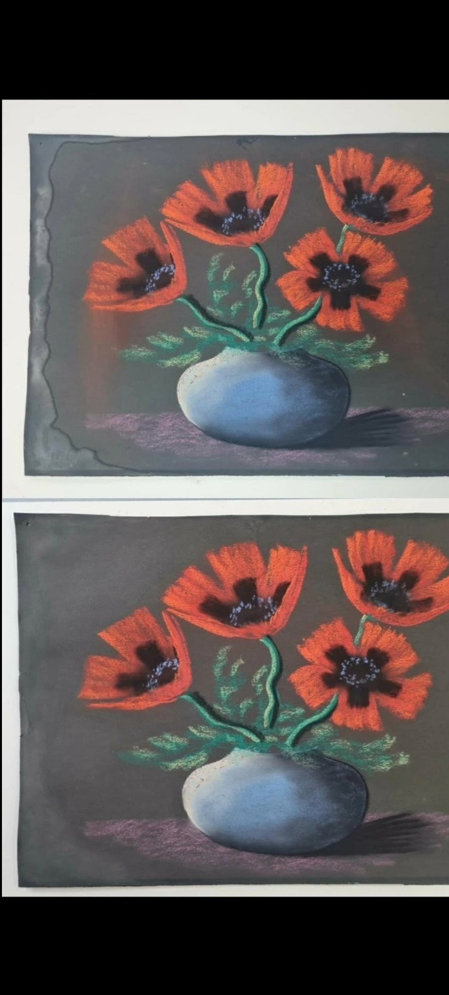 Obiekt przed i po przeprowadzonej konserwacji.