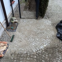 Montaż ogrodzenia + układanie kostki