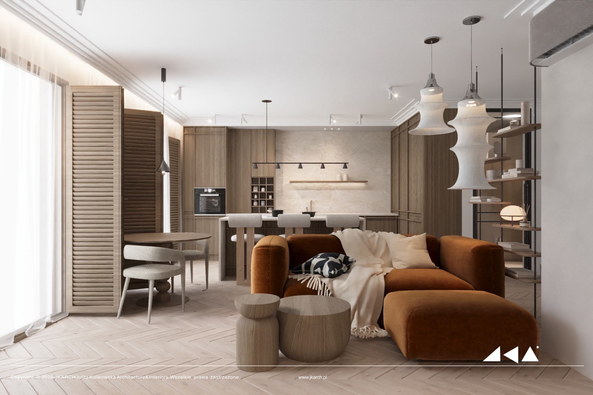 Kompleksowy projekt apartamentu, Białystok.