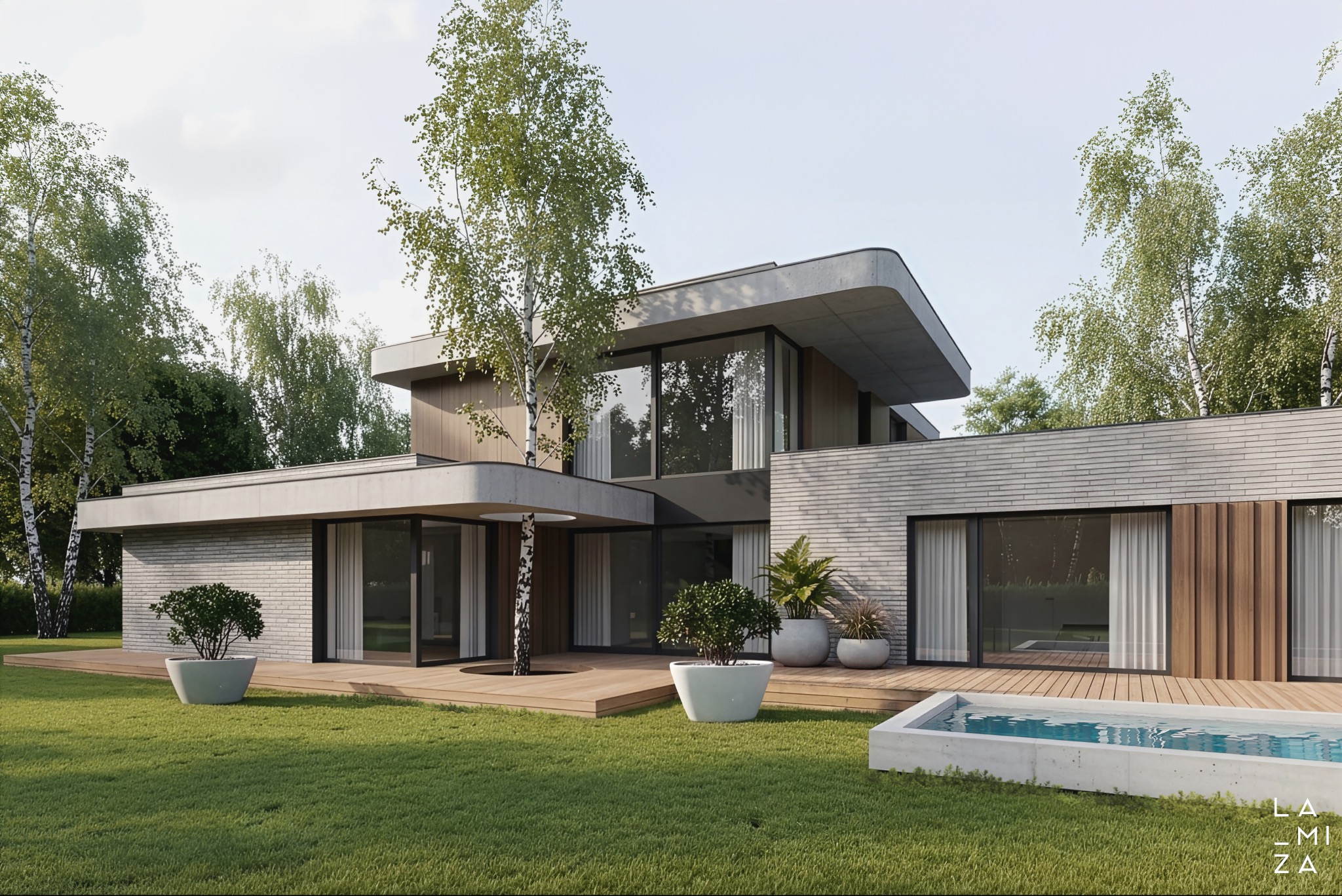 Projekt indywidualny budynku mieszkalnego jednorodzinnego, Łódź.