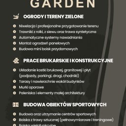 Royal Garden - Royal Garden: Ogrody, tereny zielone, prace brukarskie, budowa obiektów sportowych. Niwelacja, trawniki, systemy nawadniania, kostka brukowa, boiska.