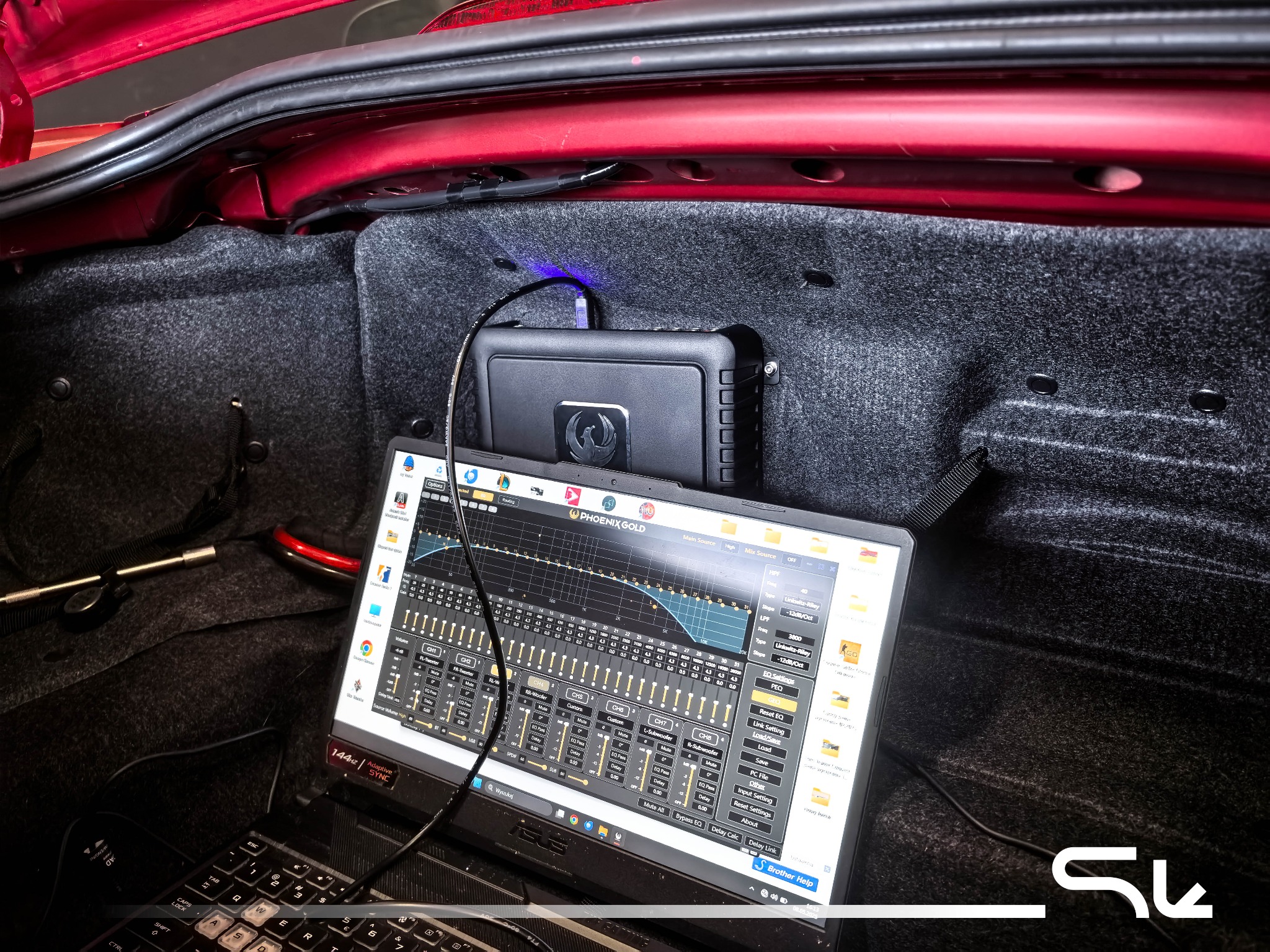 Strojenie RTA procesora DSP ze wzmacniaczem