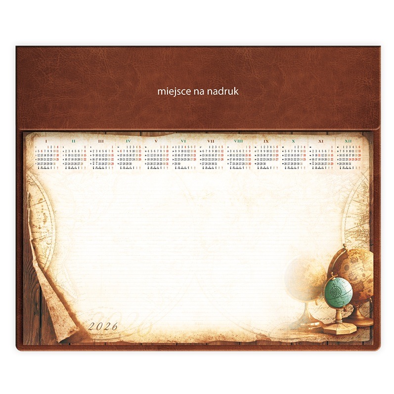 2026 kalendarz biuwar z ekoskóry