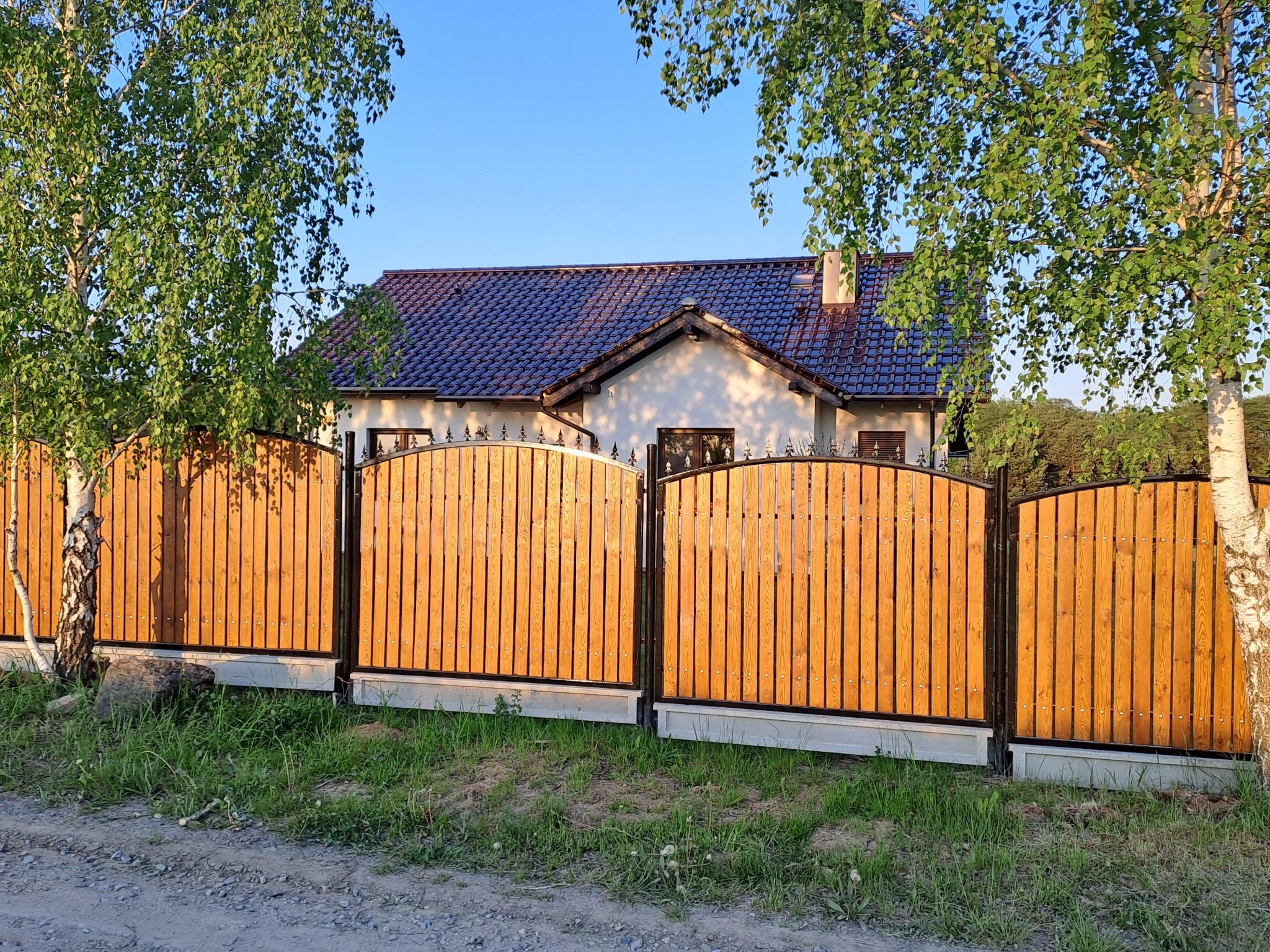 Ogrodzenie. Własny projekt i wykonanie.