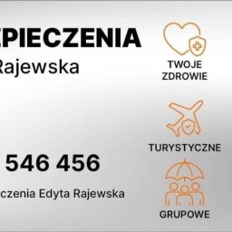 Doradca finansowo-ubezpieczeniowy Edyta Rajewska - Oferta ubezpieczeń Edyty Rajewskiej: zdrowie, dom, turystyka, życie, grupowe, kapitał. Kontakt: 537 546 456. Facebook: Ubezpieczenia Edyta Rajewska.