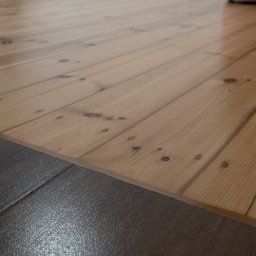 Realizacja renowacji 116- letniej podłogi sosnowej z łączeniem płytka-drewno za pomocą silikonów jachtowych Sika-Flex 