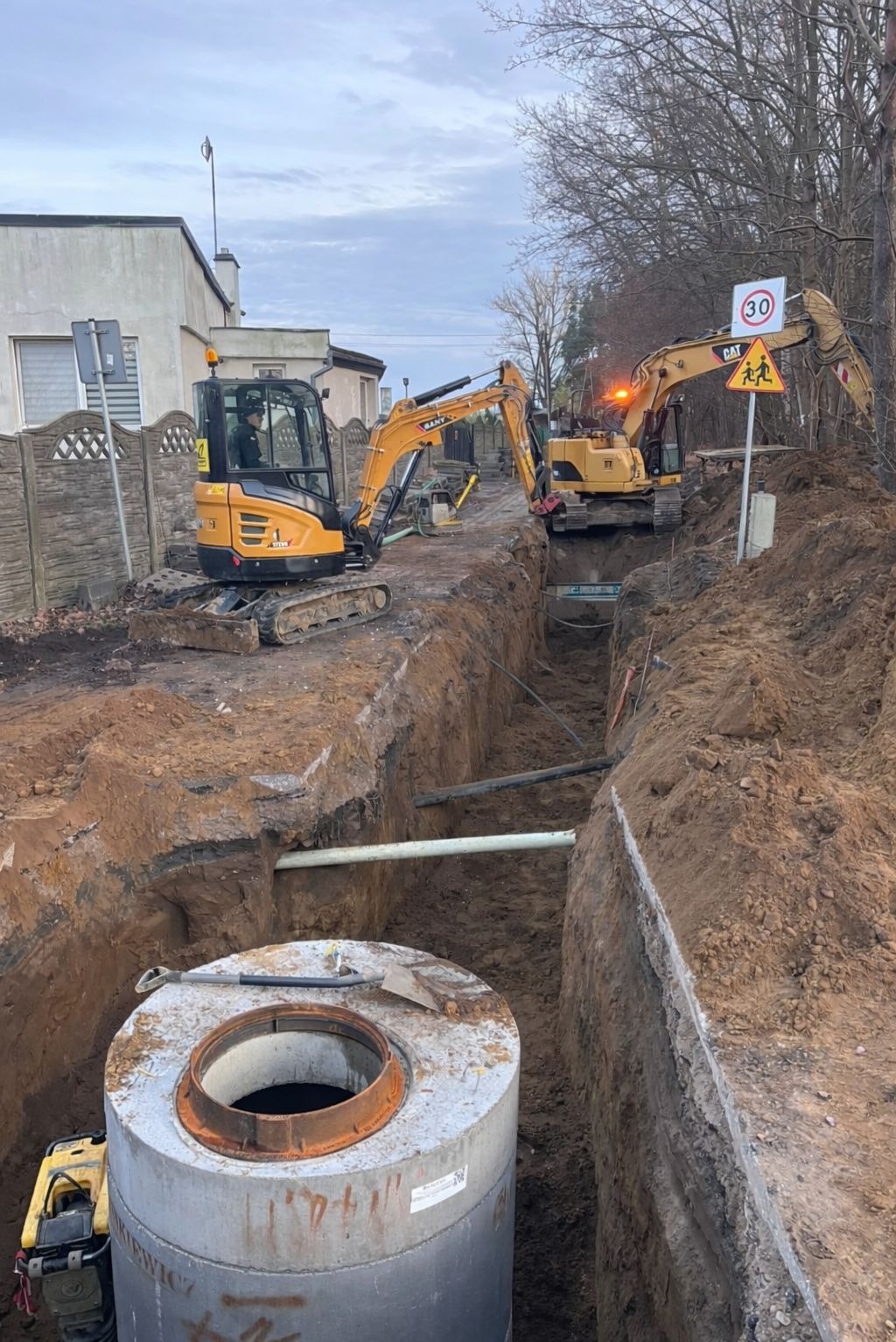 2025 Budowa sieci kanalizacyjnej w miejscowości Miszewko.