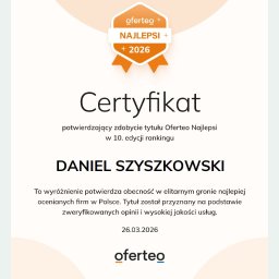 DANIEL SZYSZKOWSKI - Usługi w ogrodzie Ostr&oacute;w Mazowiecka