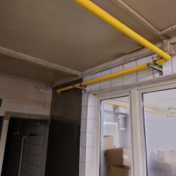 Instalacja gazowa w budynku przemysłowym