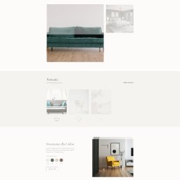 Webspanner Tadeusz Kwoka - Projekt strony internetowej sklepu meblowego ZTREJMAN z minimalistycznym designem, prezentujący kolekcje mebli i nowości w jasnej kolorystyce.