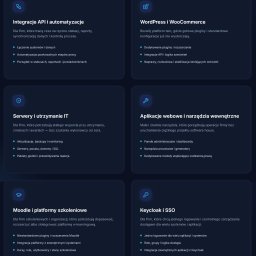 Explore-IT - Zestawienie ofert IT: integracje API, WordPress, serwery, aplikacje webowe, Moodle, Keycloak. Usługi dla firm w zakresie automatyzacji, utrzymania, rozwoju i bezpieczeństwa.