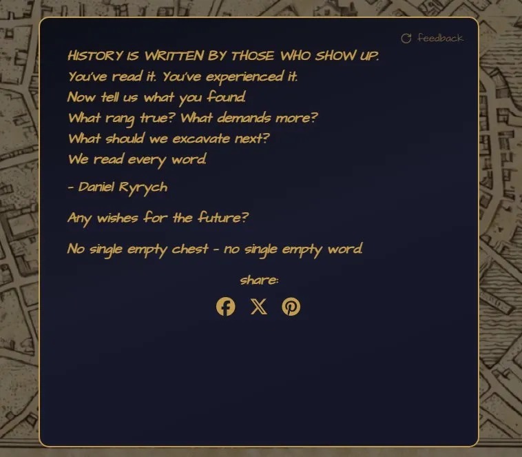 Sekcja feedback z 'share buttons': opinie i udostępnianie — integracja Facebook, X, Pinterest.