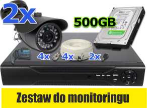 Zestaw do monitoringu- kompletny z montazem