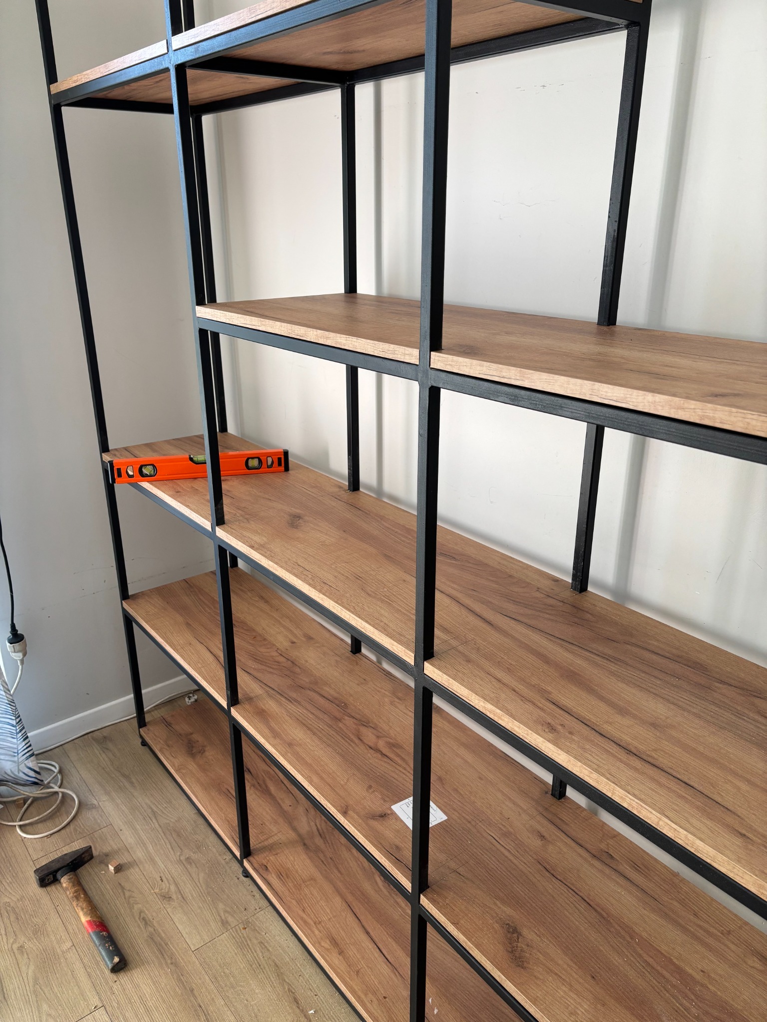 Stalowy, spawany regał na wymiar cz2.