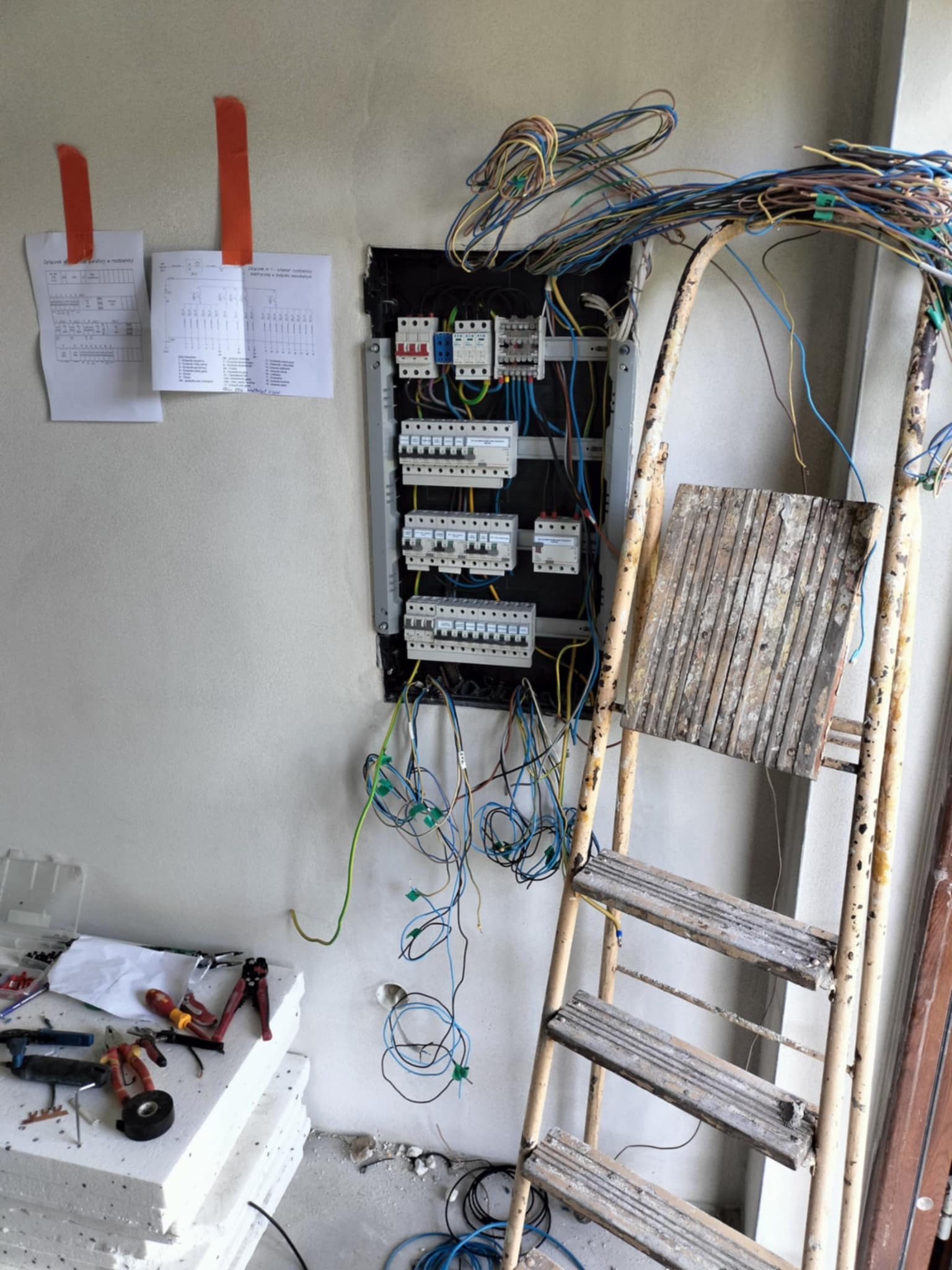 Rozszycie rozdzielnicy głównej w domu jednorodzinnym