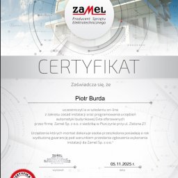 Chłodna Ekipa Piotr Burda - Certyfikat Zamel Exta