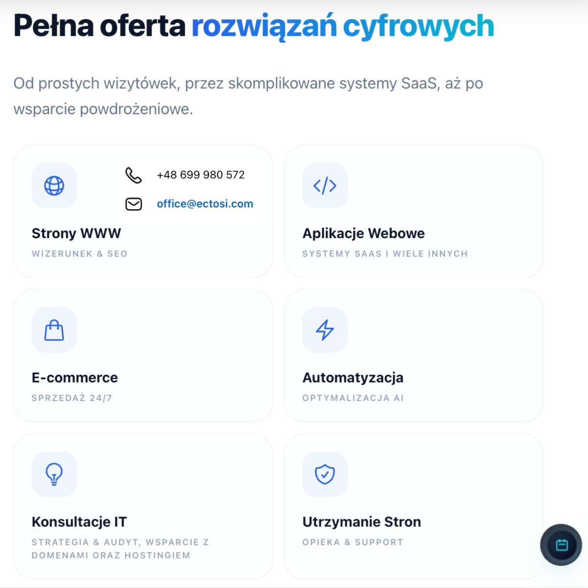 Nowoczesne strony internetowe, optymalizacja SEO, opieka stron www