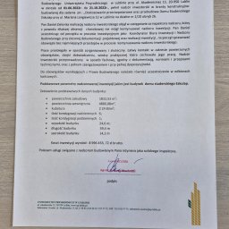 Daniel Zielonka - List referencyjny Uniwersytetu Przyrodniczego w Lublinie dla inżyniera budowlanego, potwierdzający nadzór inwestorski nad budową domu studenckiego Eskulap.
