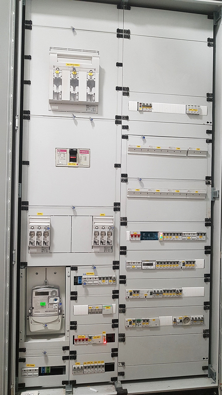 Sekcja wył. gł. i wył. ppoż oraz obwodów ppoż