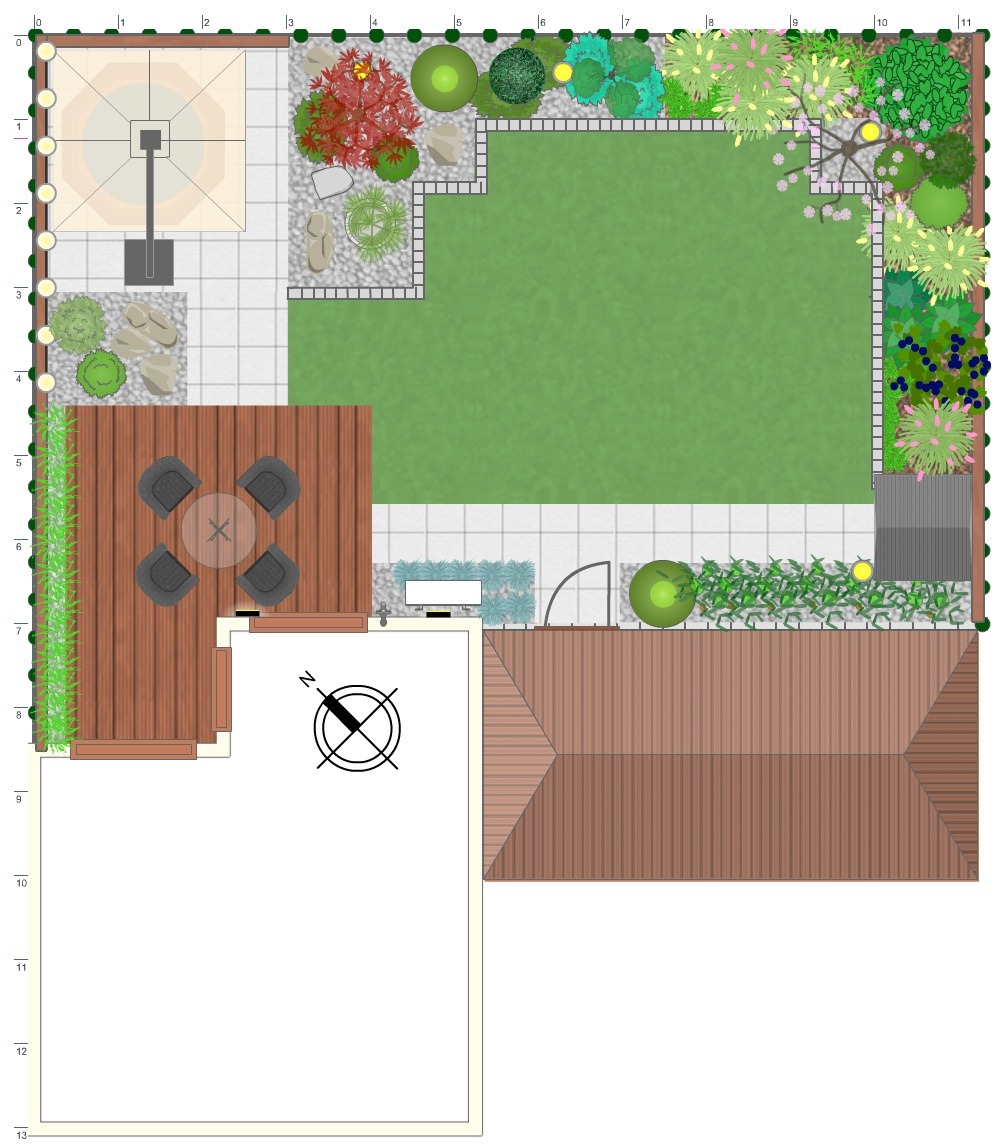 Ogród z nawiązaniami japońskimi