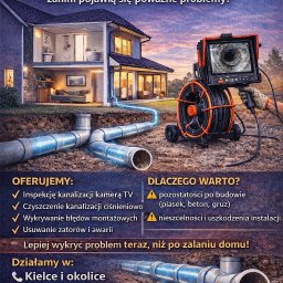 Udrażnianie rur Kielce 2