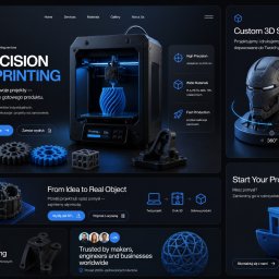 Strona z drukarkami 3D - propozycja