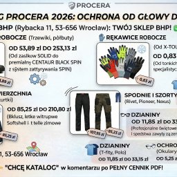 PROJEKT LION + BHP - Katalog BHP Wrocław: odzież robocza, obuwie, rękawice, odzież wierzchnia, spodnie, dzianiny i okulary ochronne. Promocje i rabaty na artykuły BHP.
