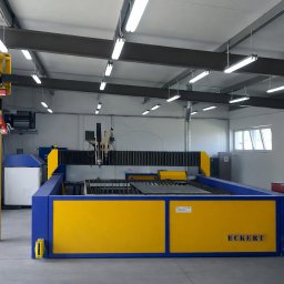 CNC combo marki Eckert- cięcie wodą i plazmą