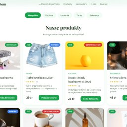 Voxquartz Systems - Strona internetowa sklepu z ekologicznymi produktami: mydelniczka bambusowa, torba bawełniana, zestaw słomek, świeca sojowa. Kategorie: kuchnia, łazienka, torby, dekoracje.