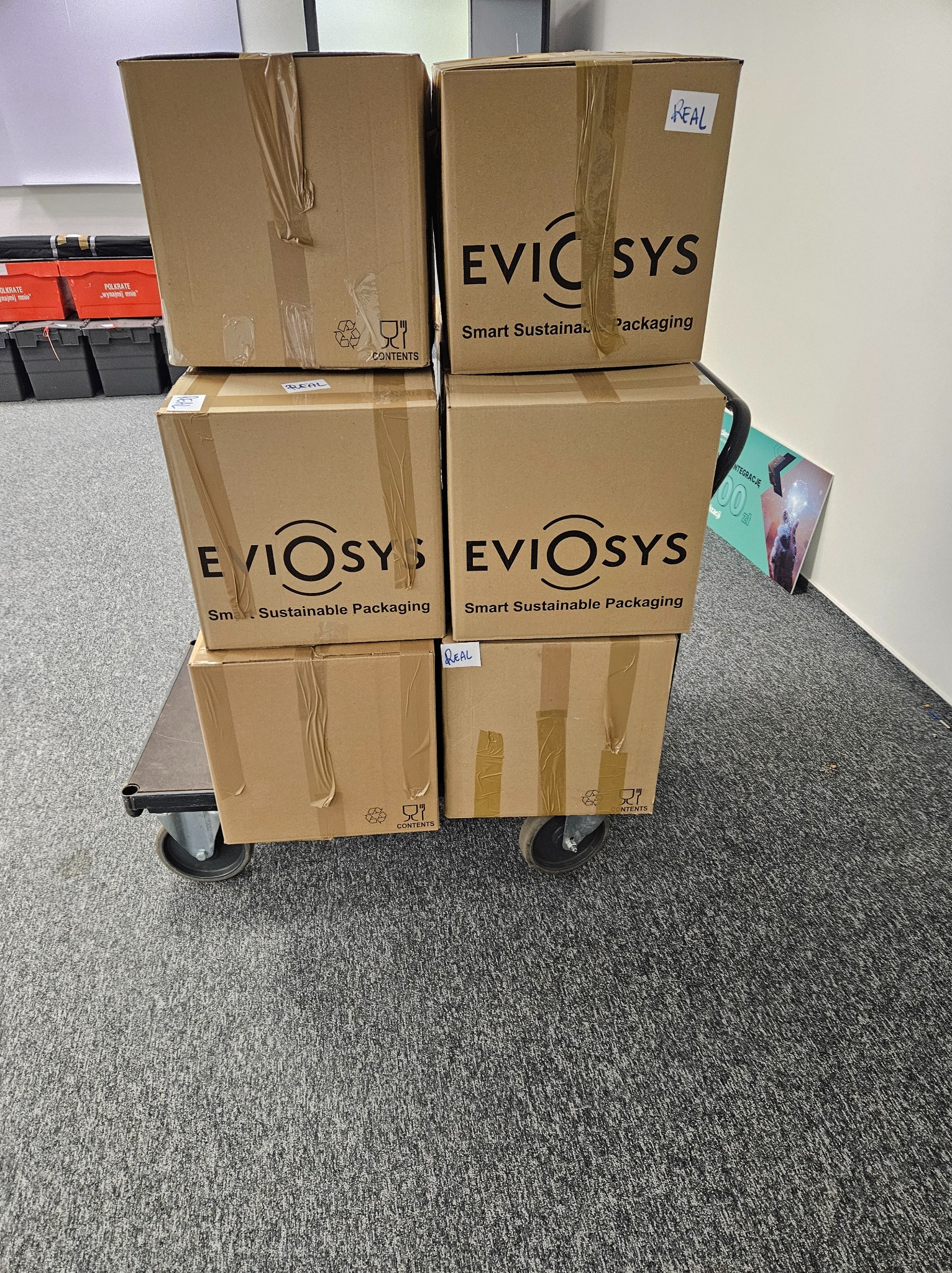 Dostarczamy kartony do pakowania.