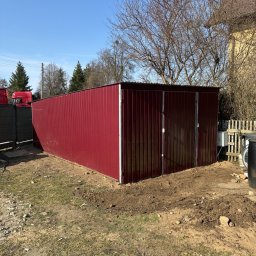 Przeniesienie garażu blaszanego