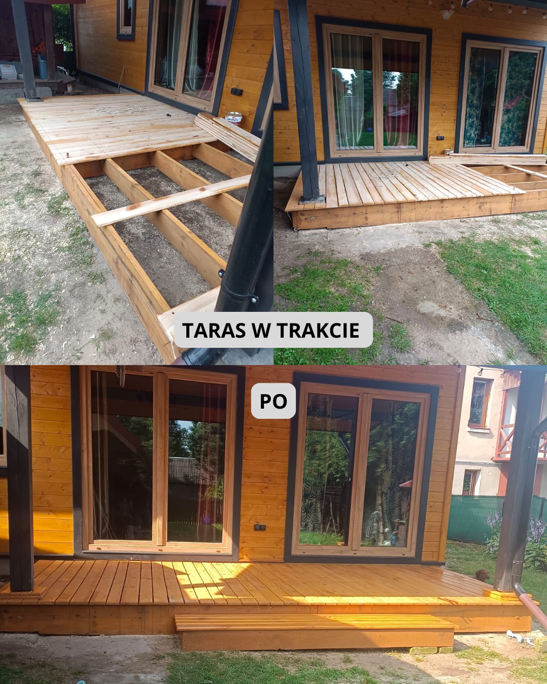 Taras nie zawsze musi być wykonany kostka brukowa.