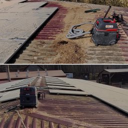 SUNCLEAN - Drewnopol – serwis PV, usunięcie trocin, zbitego piachu i pyłu pod panelami.