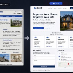 Neuropathic System Damian Kamiński - Strona internetowa firmy remontowej 'ABC Home Services' w wersji 'przed' i 'po' liftingu. Nowoczesny design, czytelna nawigacja, estetyczne zdjęcia realizacji.