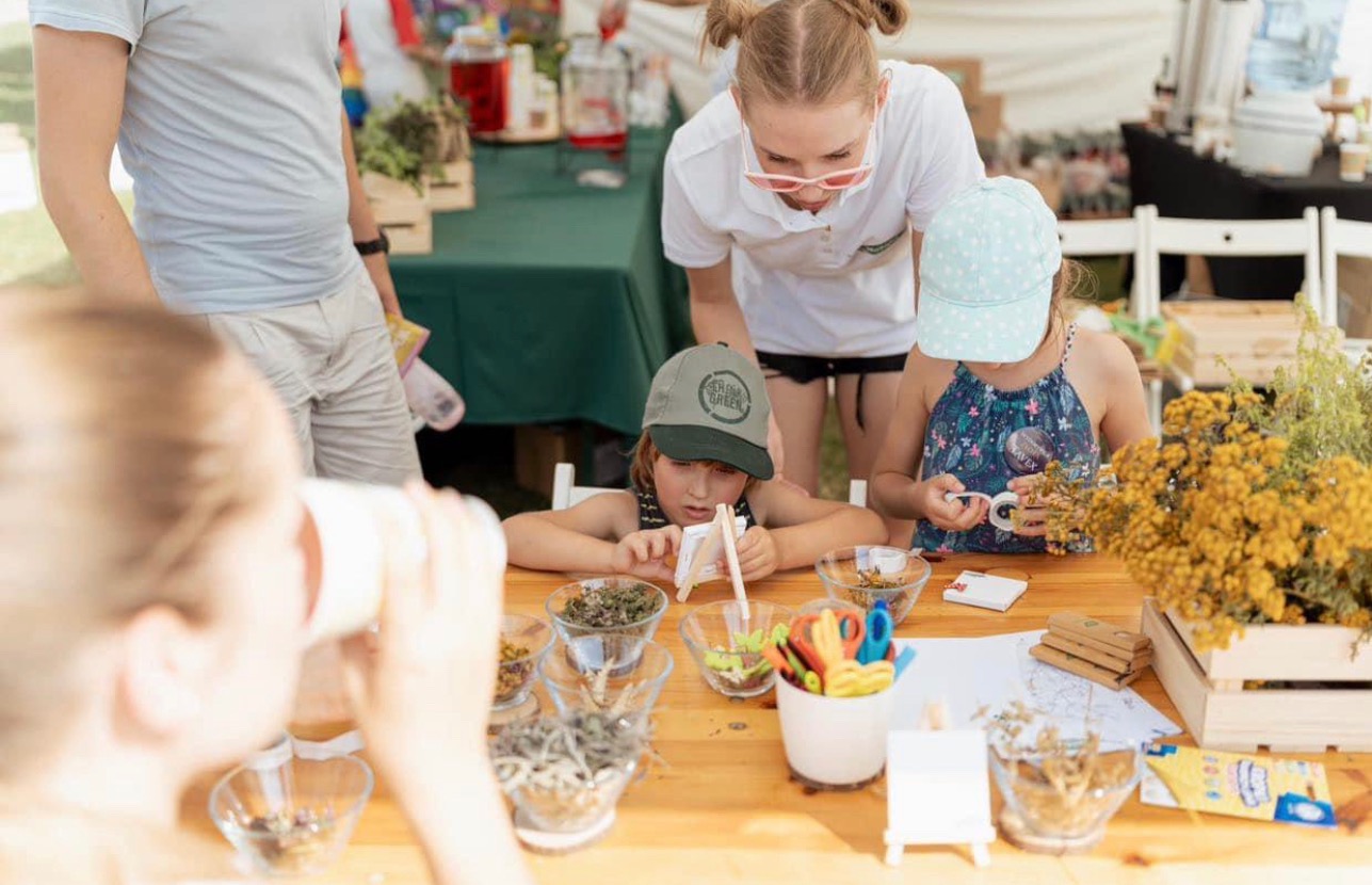 Eco warsztaty na pikniku.