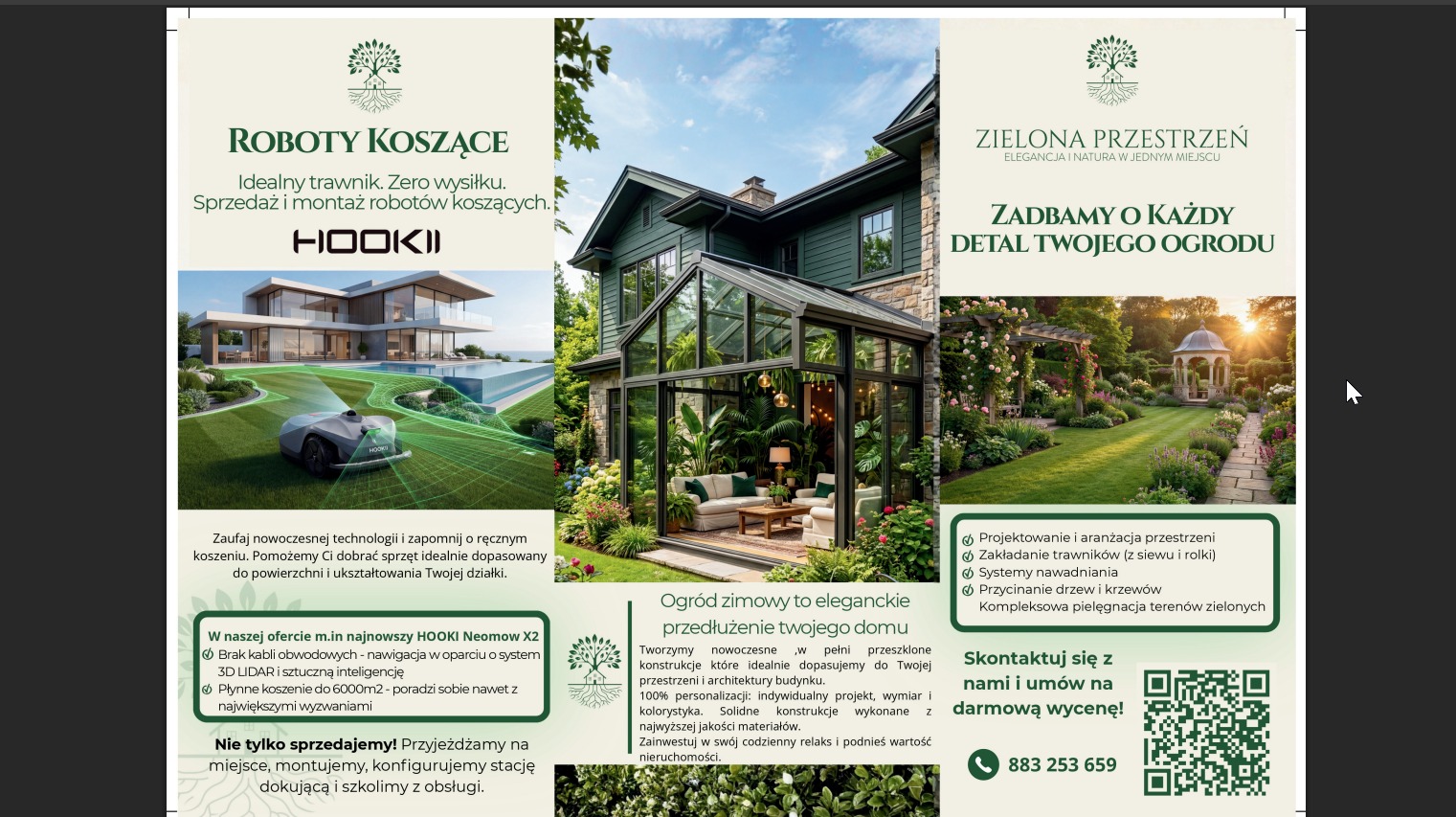 Kompleksowa pielęgnacja ogrodów w Lubinie: roboty koszące, projektowanie przestrzeni, zakładanie trawników, systemy nawadniania, przycinanie drzew i krzewów.