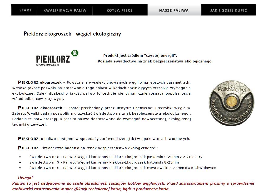 Ekogroszek Pieklorz - luzem