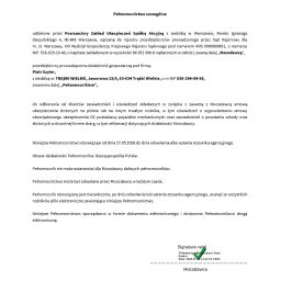 Piotr Szyler - Pełnomocnictwo szczególne od Powszechnego Zakładu Ubezpieczeń dla Piotra Szylera, dotyczące obsługi ubezpieczeń, z widocznym cyfrowym podpisem.