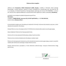 Piotr Szyler - Cyfrowy dokument „Pełnomocnictwo szczególne” od Powszechnego Zakładu Ubezpieczeń Spółki Akcyjnej dla agenta Piotra Szylera, z elektroniczną walidacją podpisu Anny Sawicz i datą 2026.