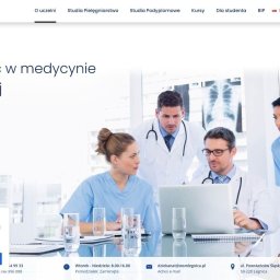 AI Pomoc-365 PL - Kompleksowa realizacja strony internetowej dla Uczelni wyższej.