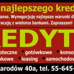 Baner reklamowy WAXO: kredyty dla firm, hipoteczne, gotówkowe, konsolidacyjne, pozabankowe, leasing, samochodowe. Doradca finansowy i kontakt.