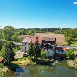 Ostrowska Nieruchomości - Babięta. Na sprzedaż budynek na rzece Babięcka Struga, działki, mała elektrownia wodna