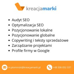 Michał Płomiński KreacjaMarki - Zakres usług kreacjamarki