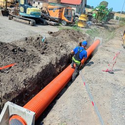 EKO-BUD USŁUGI WODNO-KANALIZACYJNE, BUDOWA PRZYŁĄCZY - Budowa przepustu