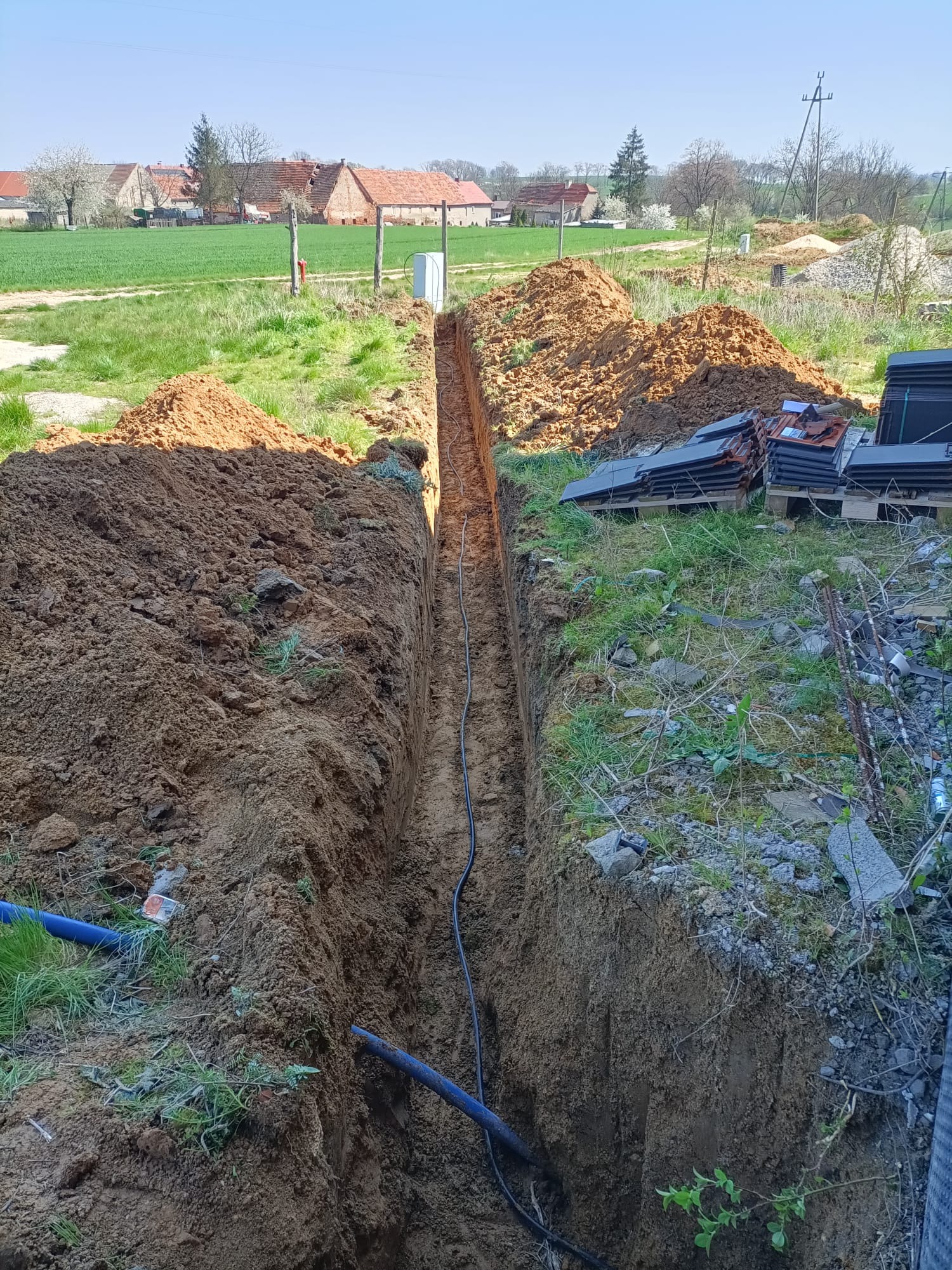 Wykopy pod instalacje energetyczną