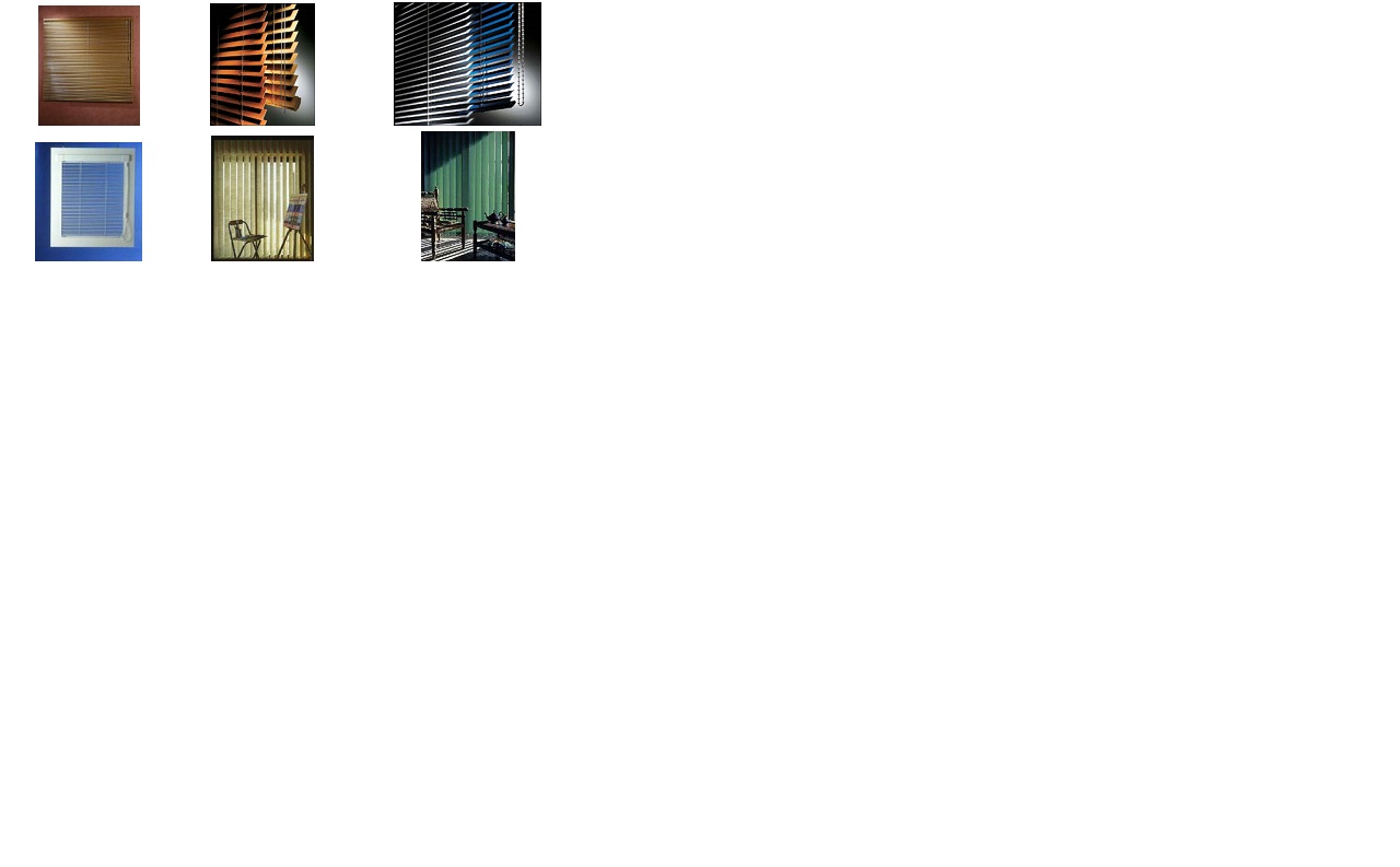 Zestawienie różnych typów rolet i żaluzji w różnych aranżacjach wnętrz, w tym drewniane żaluzje poziome, pionowe żaluzje materiałowe, rolety w ramie okiennej i żaluzje metalowe.